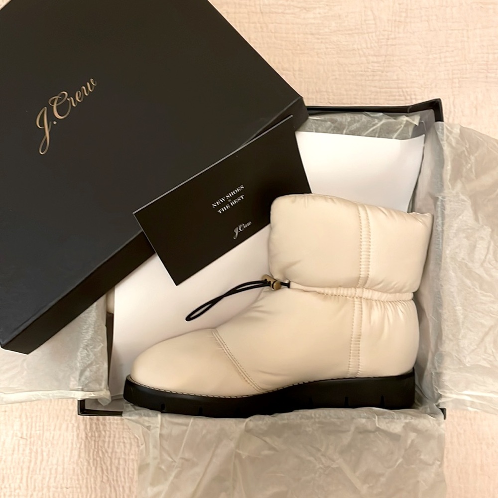 NIB J.Crew Elsa puffer boot with Primaloft - US Size 8 / UK 5.5 / EU 38.5